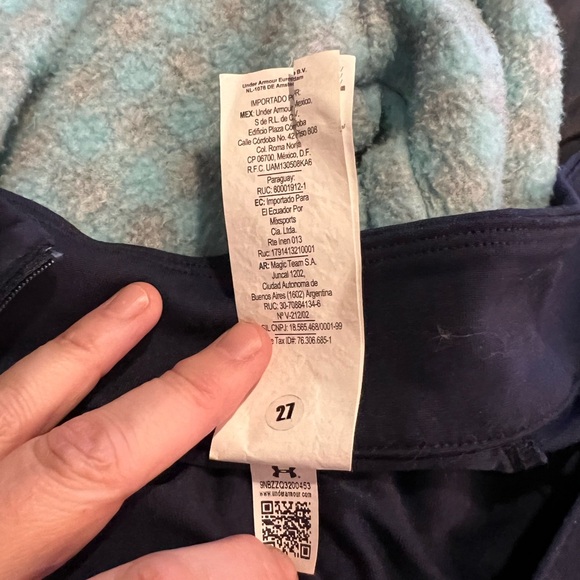 Under Armour Quarter Zip Heat Gear Pro-Fabric Men’s Long Sleeve Size XL Navy - Picture 6 of 7